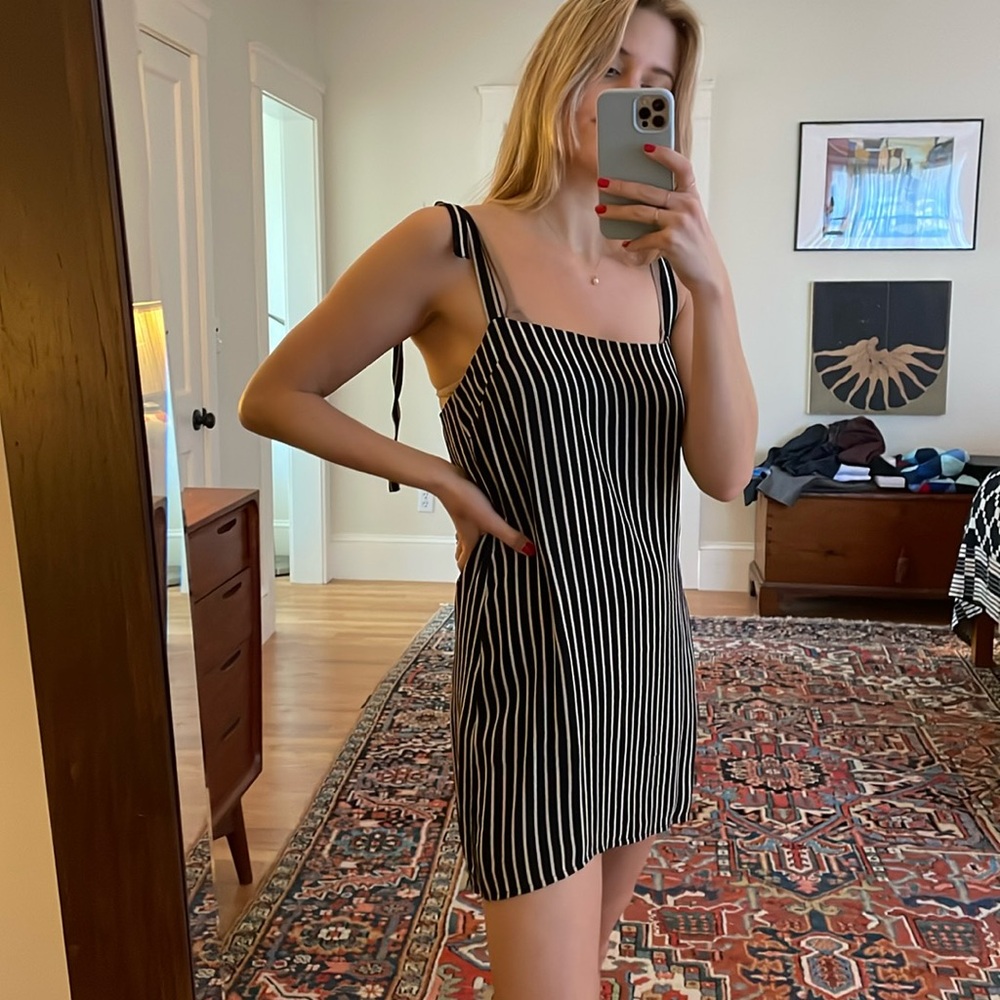 Reformation Striped Mini Dress